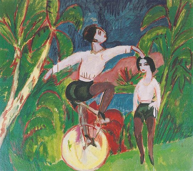 Ernst Ludwig Kirchner Der Einradfahrer china oil painting image